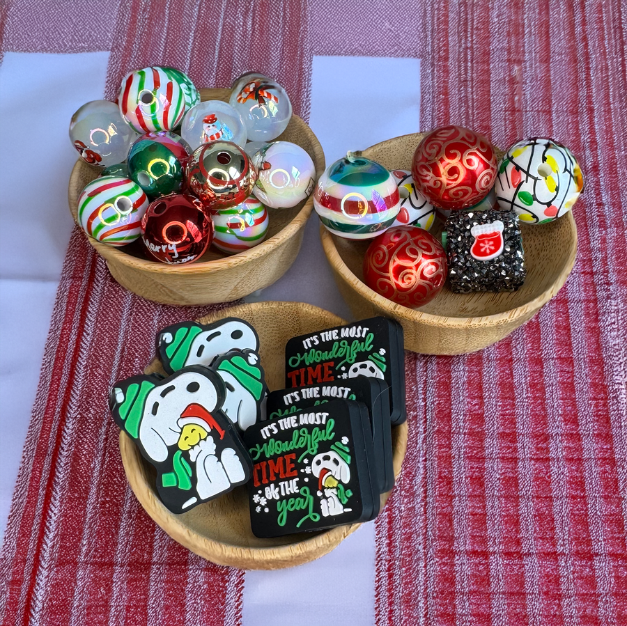 Christmas Pup Duo Beadable Bundle Kit